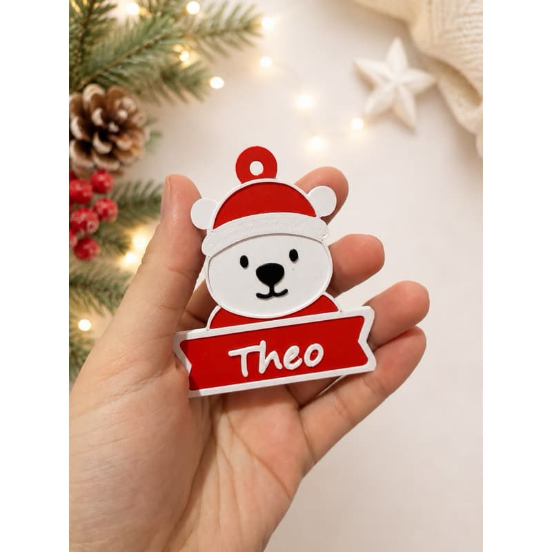 Enfeite para árvore de Natal personalizado com nome vários modelos