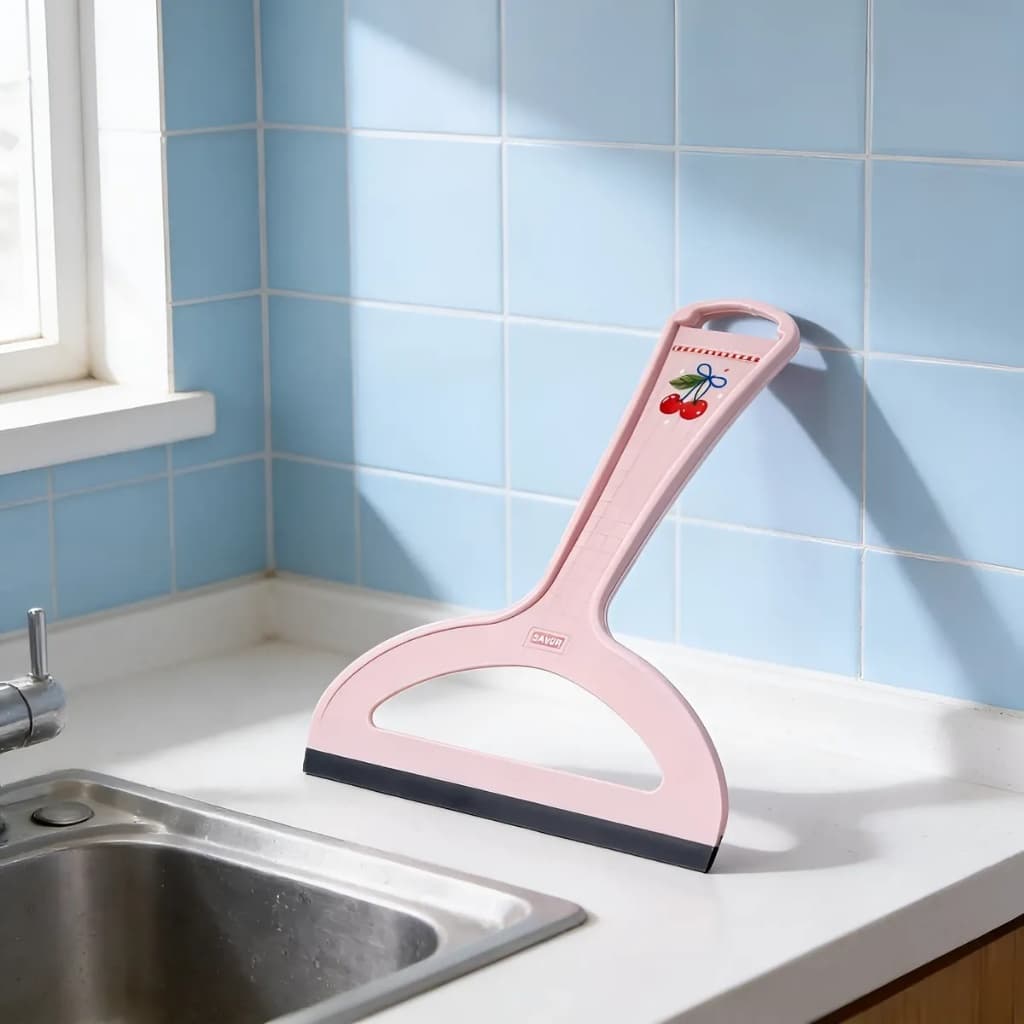Rodinho para Pia Decorado Rosa Cerejinha | Rodo de Pia Cozinha Compacto e Prático
