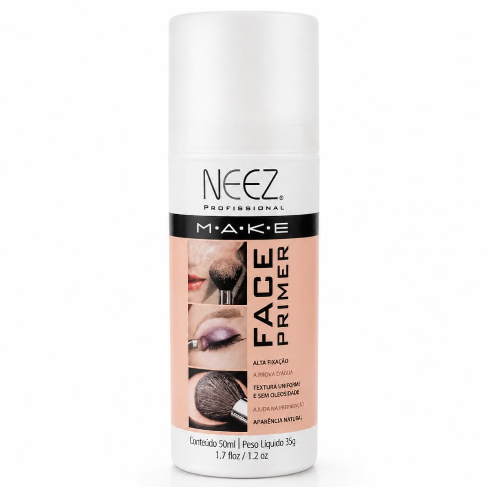 Neez Make Face Primer Spray Alta Fixação à Prova D'Água 50ml