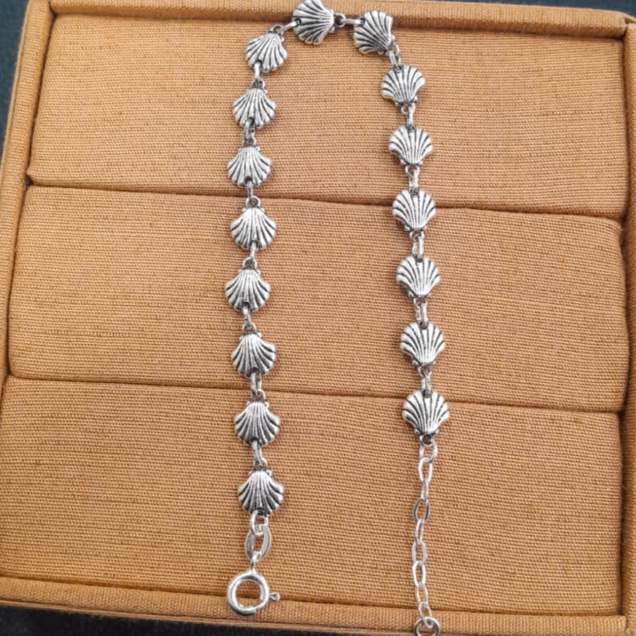 Pulseira Concha Envelhecida Prata 925 - 04-5598CAG