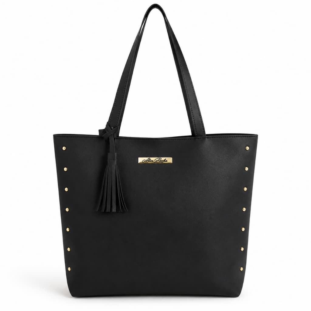 Bolsa Feminina Grande de Ombro Tote com Zíper Alça Dupla Espaçosa para Trabalho Dia a Dia