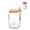 Pote Vidro Tampa Rolha Colher 650ml Grãos Ervas