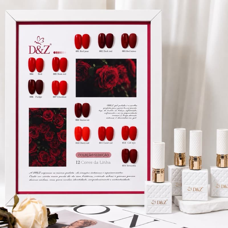 Kit 12 Esmaltes em Gel D&Z - Coleção Sedução.