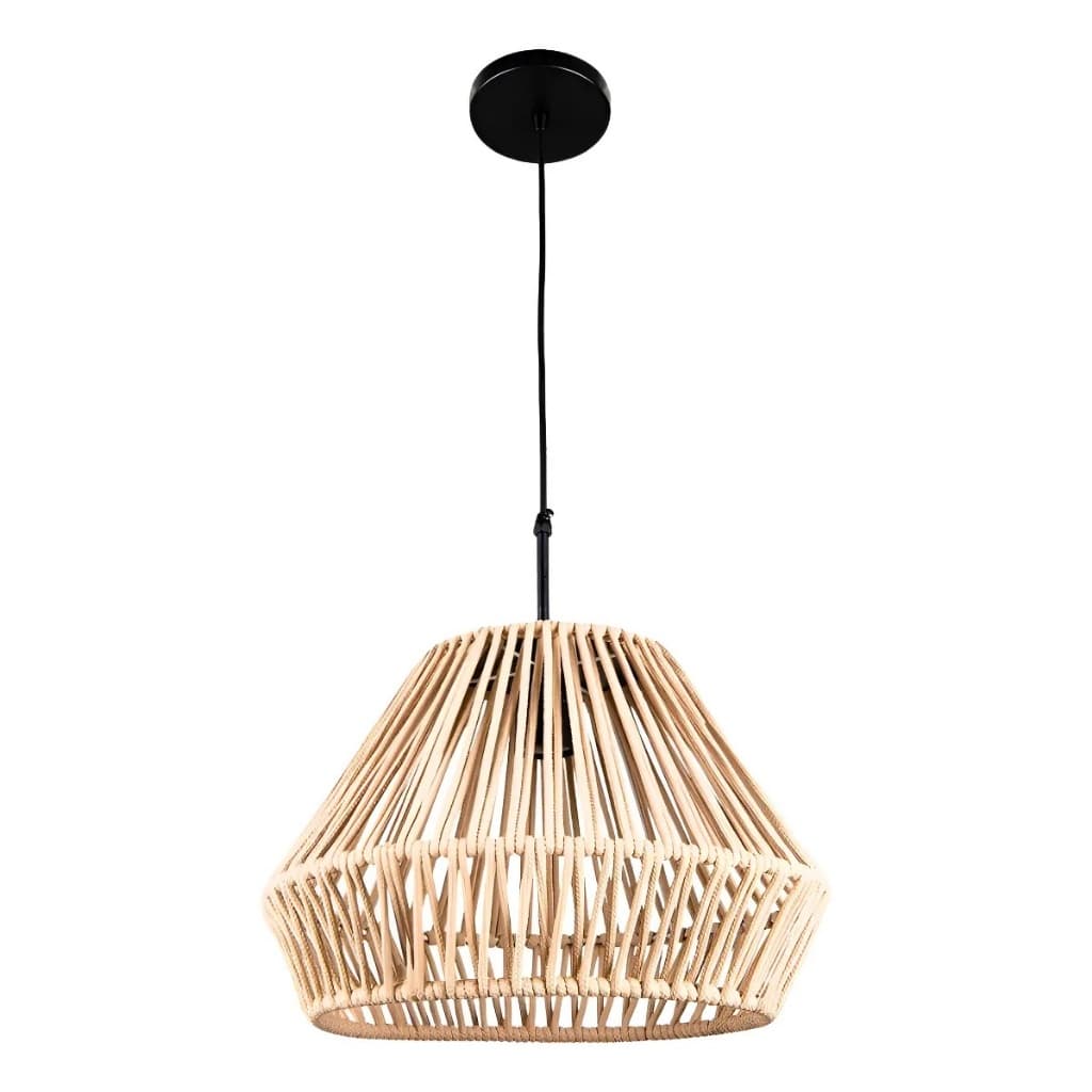 Luminária Decorativa Pendente - Rustico - Corda Náutica - Modelo Cecilia