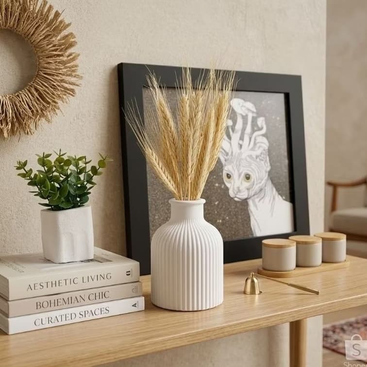 Vasinho decorativo com planta artificial