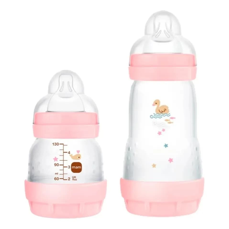 Kit 2 Mamadeiras Easy Start Set Anticólica 130/260ml Mam