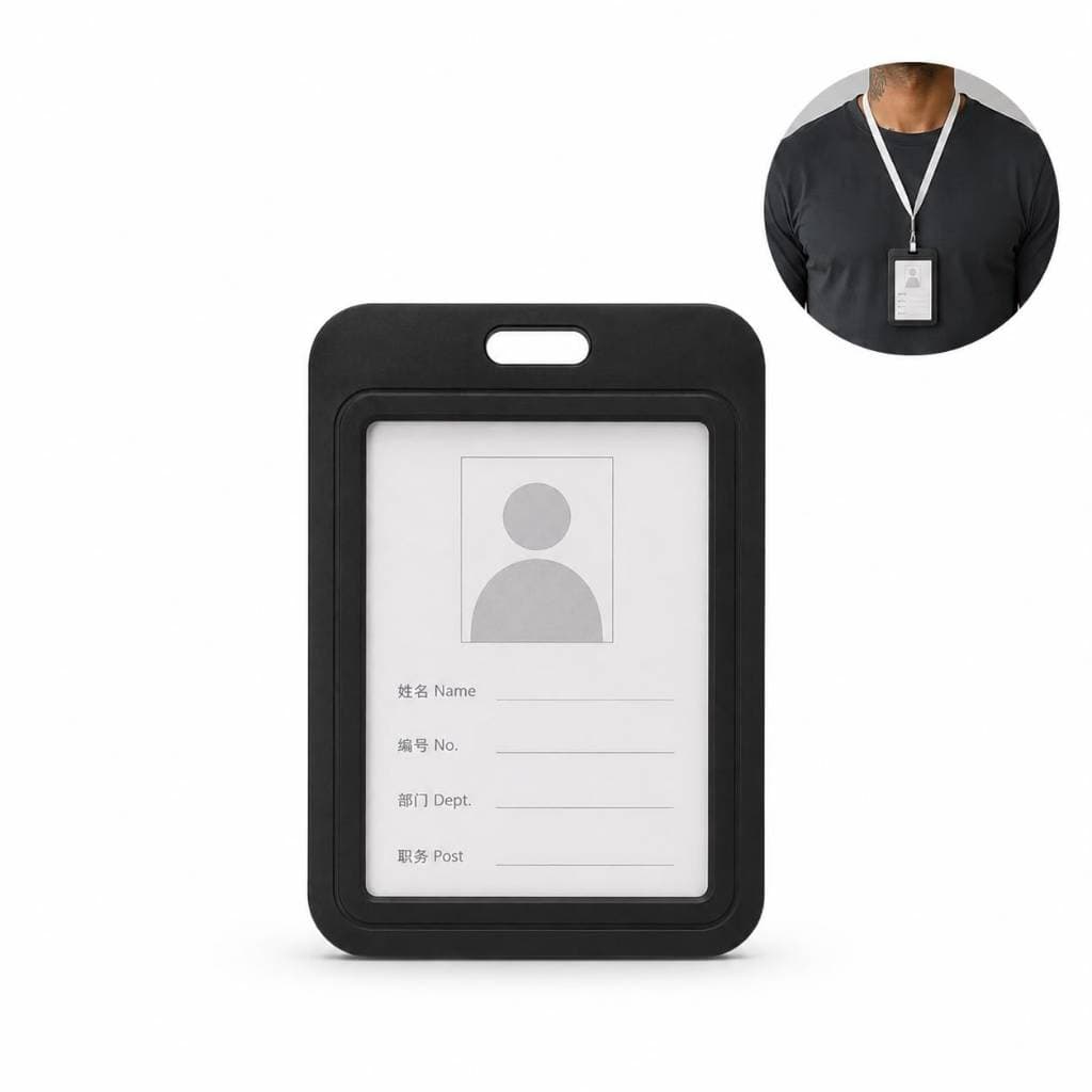 Porta Crachá Protetor de Cartão Universal Banco PVC com Furo Para crachá modelo case – 1 Un
