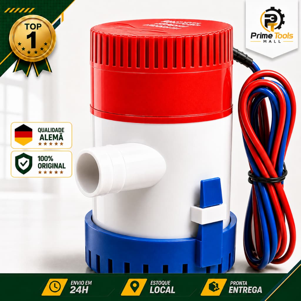 Bomba De Porão Água 12v 1100gph Barco Lancha