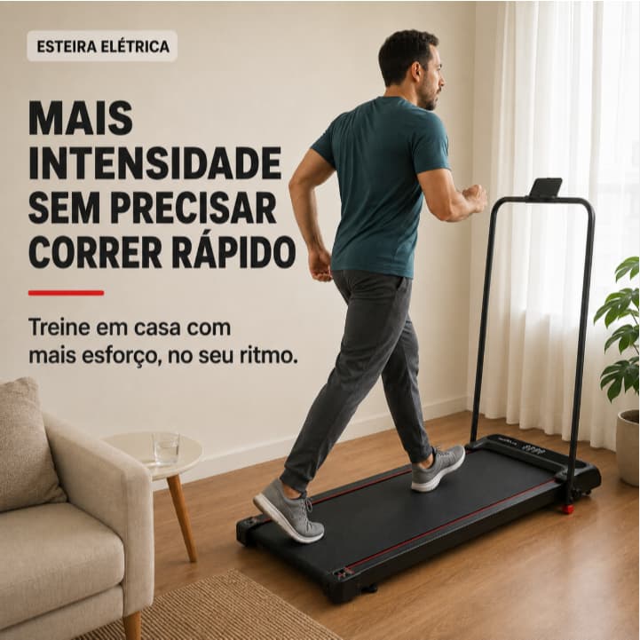 Esteira Elétrica - Mais Intensidade Sem Precisar Correr Rápido