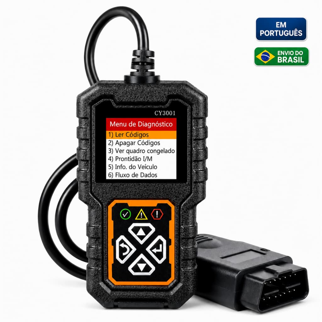 EScanner OBD2 Profissional Automotivo Bluetooth | Compativel com todos carros - Apaga Luz Injeção e Diagnóstico