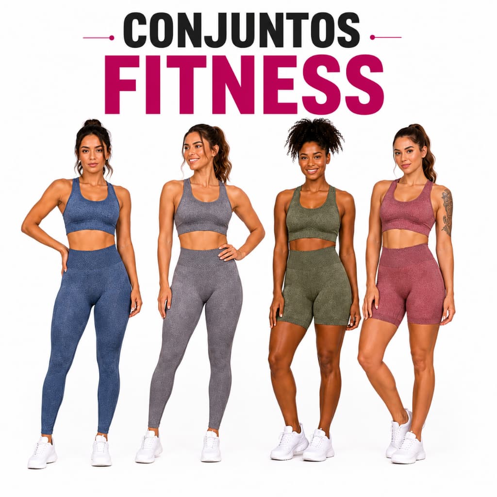 Conjunto Kit Calca Legging + Top Fitness Empina Bumbum Conjunto  Top + Short Levanta BumBum De Academia NÃO TRANSPARENTE