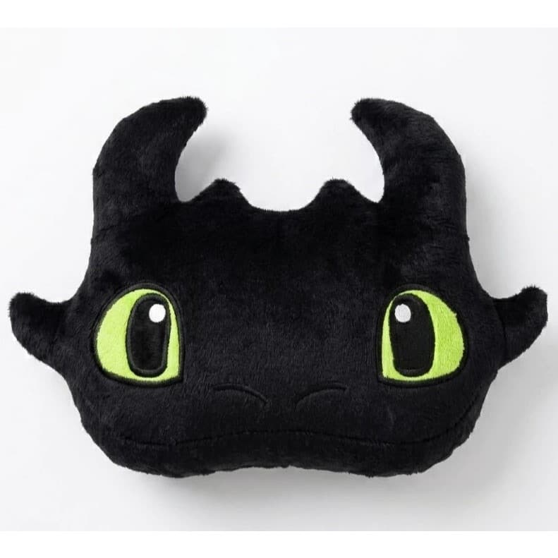 Almofada Pelúcia Banguela Fúria da Noite Super Macia 39x32cm Tecido Velboa