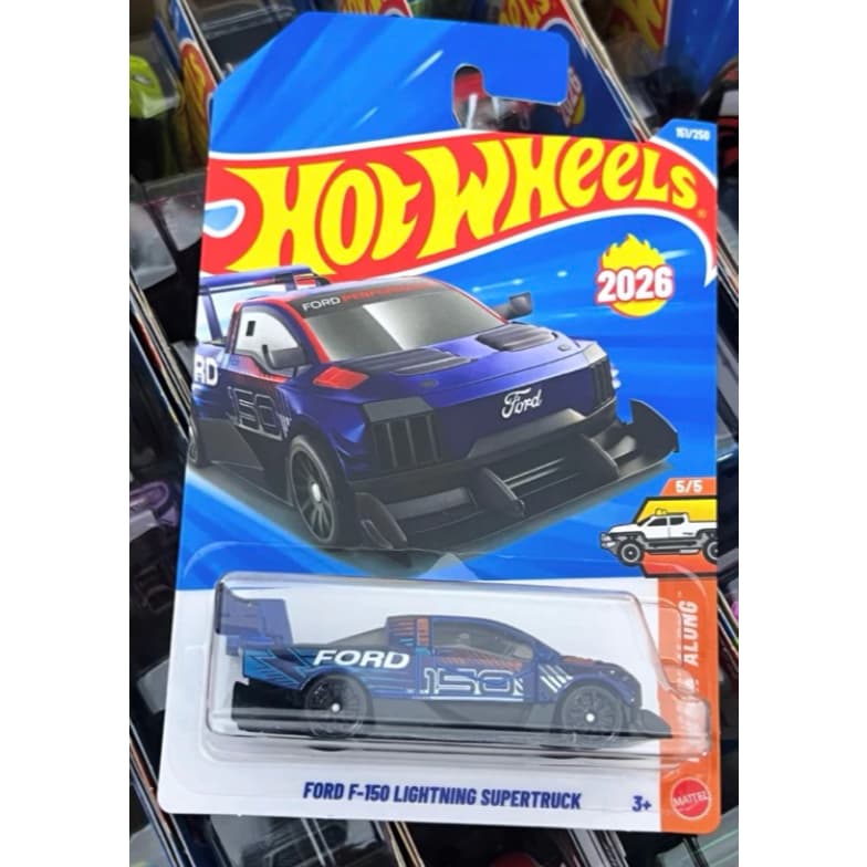 Hot Wheels Truckin Along 2026 - Ford F-150 Lightning Azul