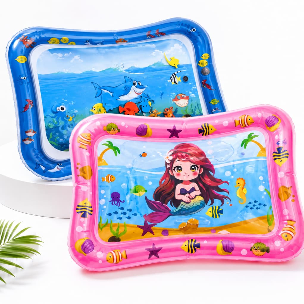 Tapete Inflável Infantil Sensorial Interativo Atividades Time Tummy bebê Água Menina Menino