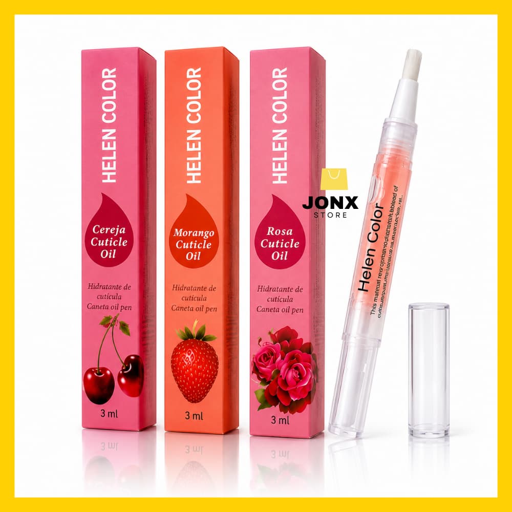 Kit 3 Canetas Óleo Hidratante Para Unhas E Cutícula Manicure Pedicure