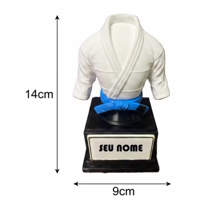 KIT BUSTO/KIMONO JIU-JITSU  3D – GRADUAÇÃO COMPLETA – FAIXAS INTERCAMBIÁCVEIS - SUPORTE PERSONALIZADO – PORTA FAIXAS - O
