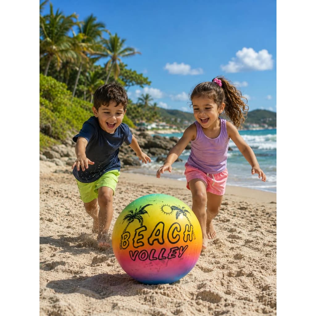 Bola Infantil Vinil Macia Colorida Praia Beach Volley Brinquedo