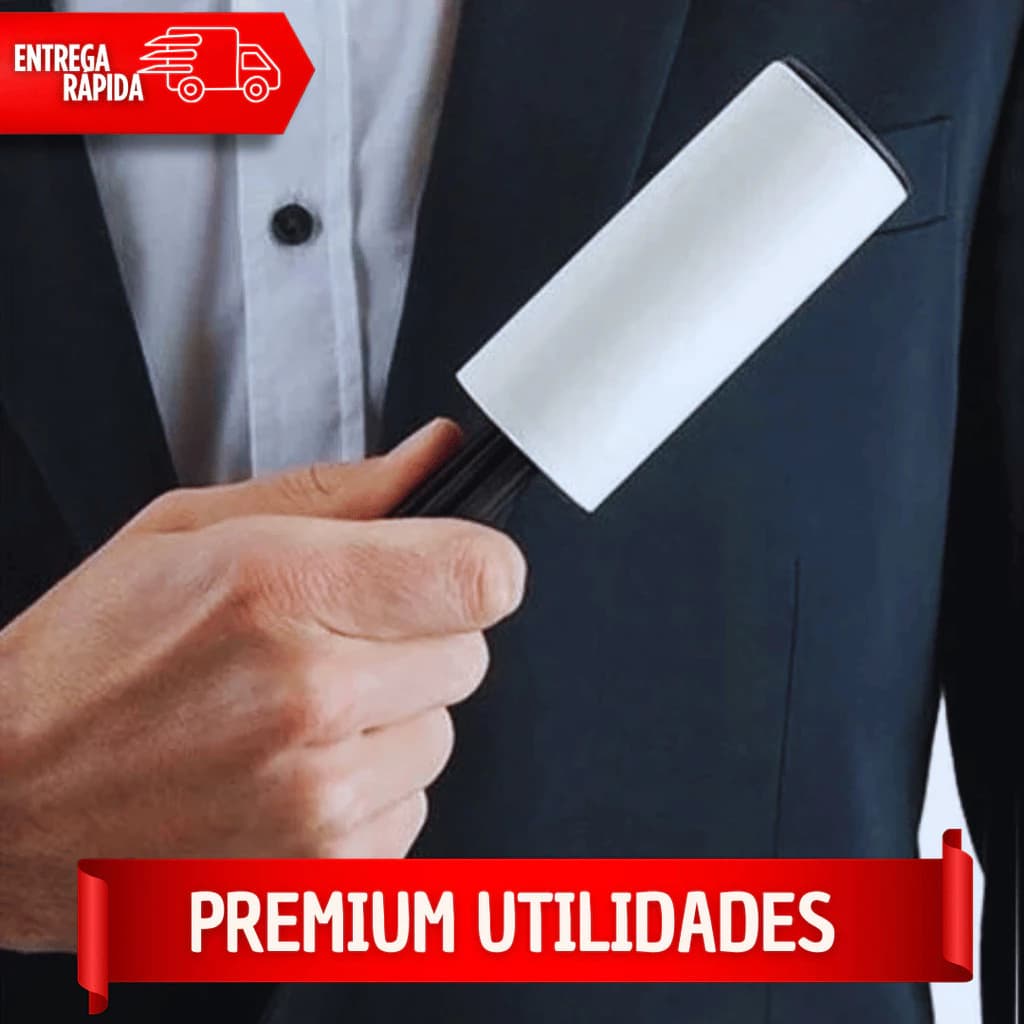 Kit 2 Rolos Adesivos para Pelos + 4 Refis removedor de Pelos Reutizável para roupas , sofá ,tecido e Estofados