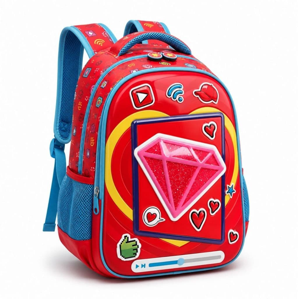 Mochila Escolar Costa Infantil 3d Alto Relevo Menina Grande