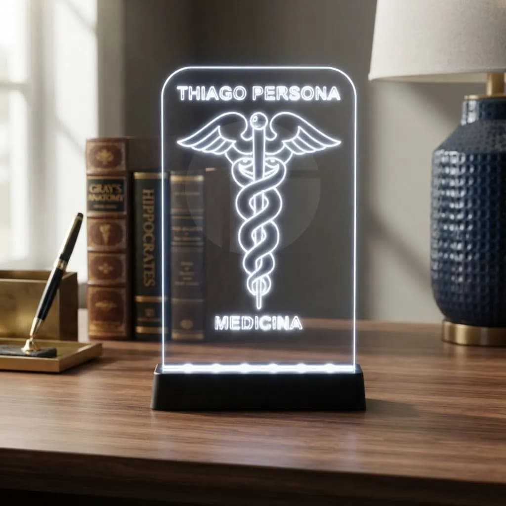 Luminaria LED - Medicina - Persona Acrilicos