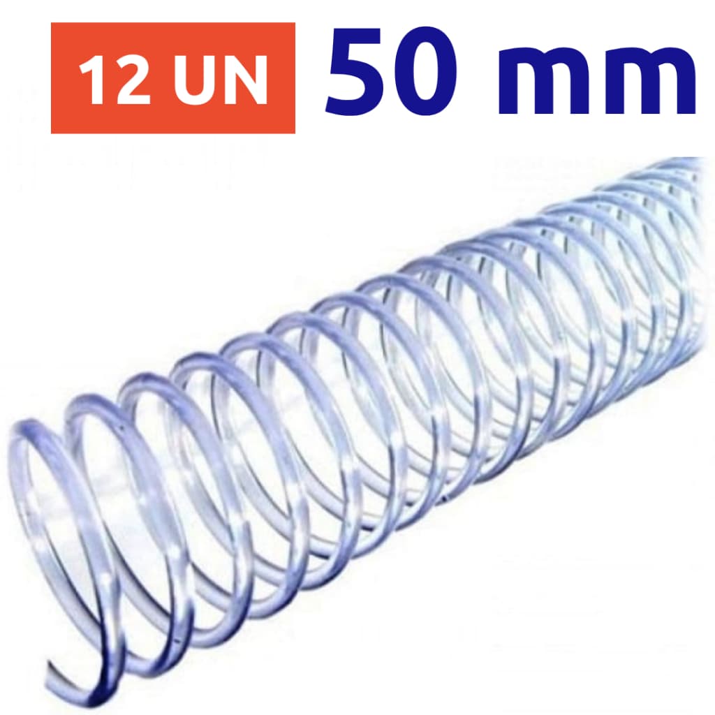 ESPIRAL 50MM CRISTAL PARA 500 FLS, COMBAHAMAS, 12 UN