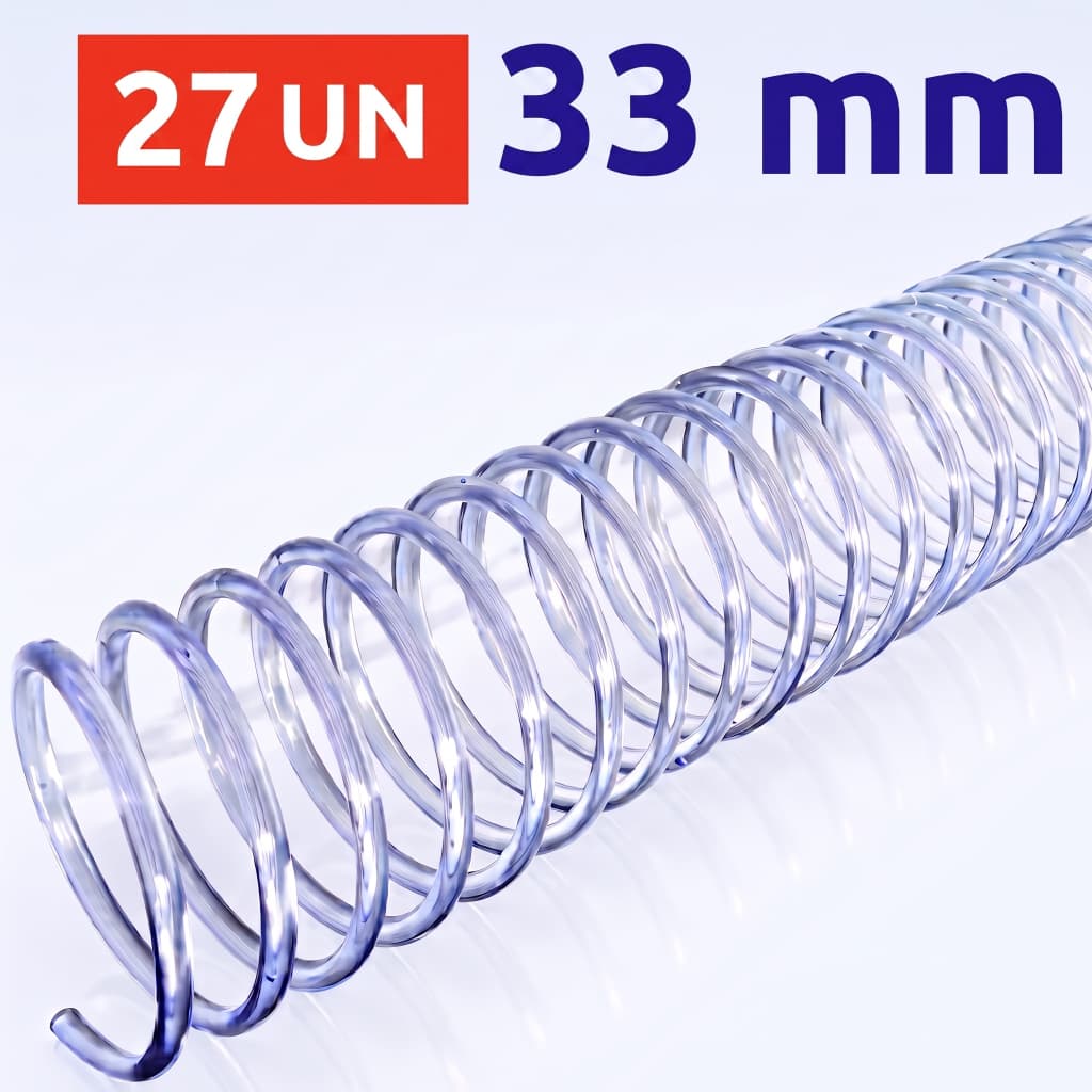 ESPIRAL 33MM CRISTAL PARA 250 FLS, COMBAHAMAS, 27 UN