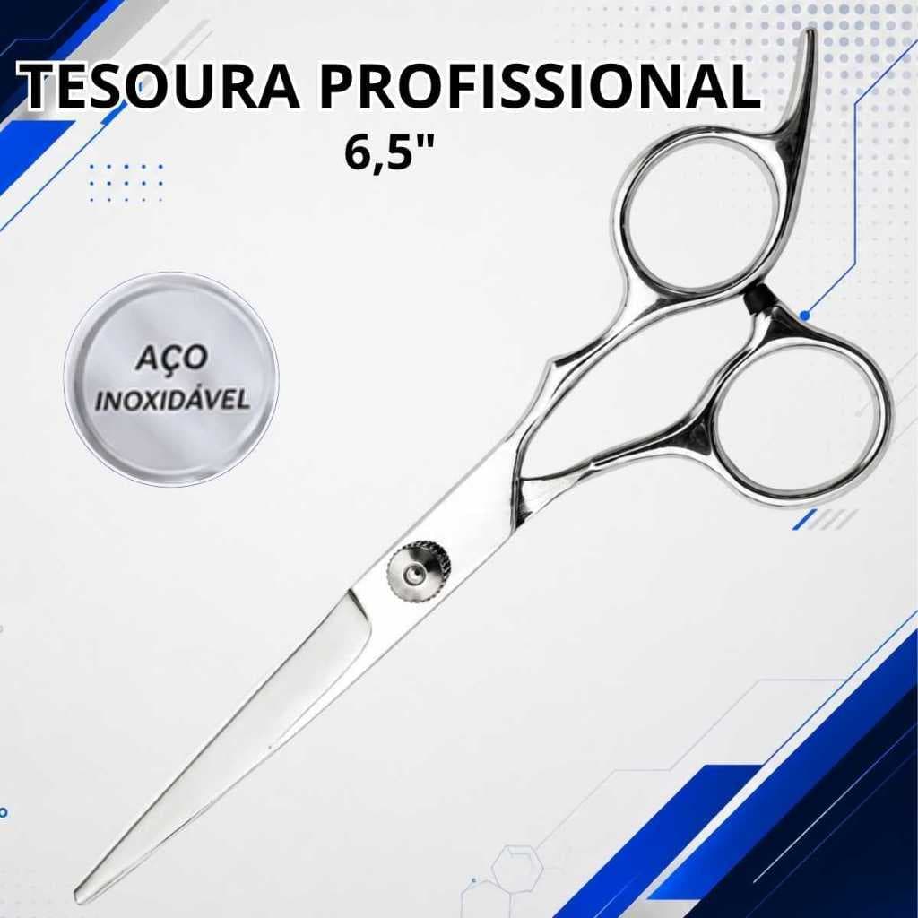 Tesoura Cabeleireiro Profissional 6,5 Polegadas Aço Inoxidável profissional Salão Barbearia