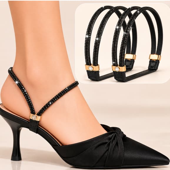 laço elástico decorativo para sapatos e sandálias , mule, sapatilhas