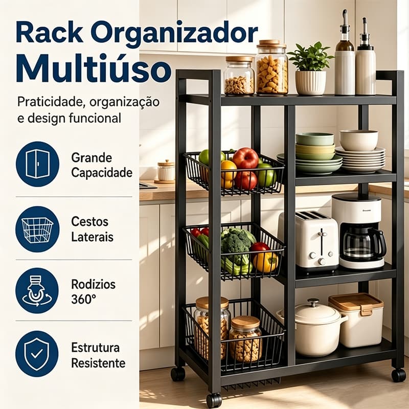 Prateleiras prateleiras multicamadas armazém exposição Prateleiras e Racks de cozinha
