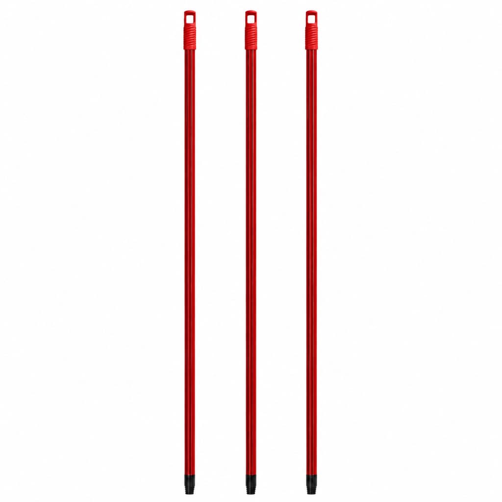 Kit Com 3 Cabos De Metal Para Pás Rodo E Mop Condor