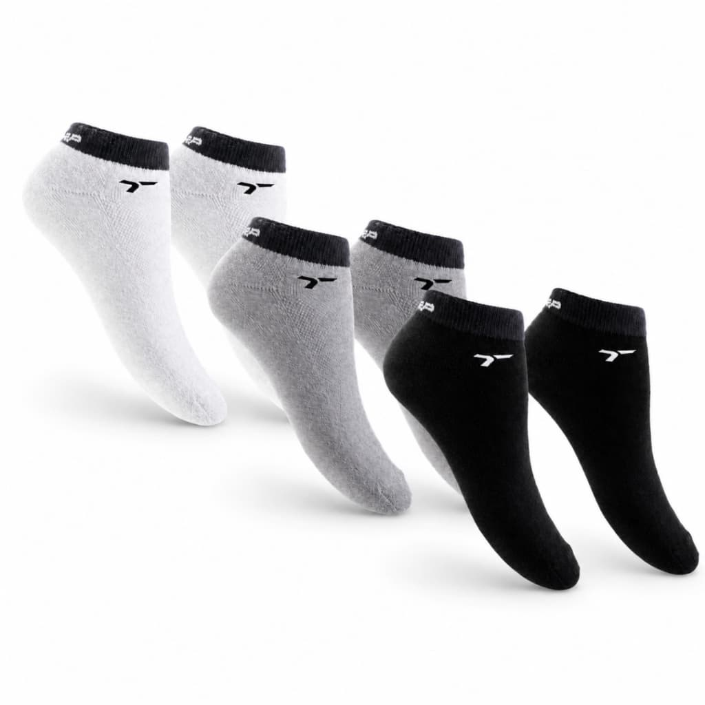 Kit 3 e 6 Pares Meias Torp Sapatilha Cano Curto Reforçada Adulto Multicolorido Liso Soquete