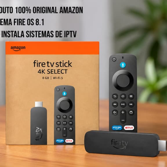 Amazon Fire TV Stick 4K Select 8GB Wi-Fi com Alexa e Controle por voz (2025)