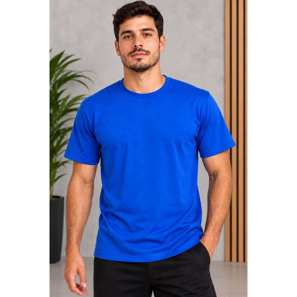 Camiseta Masculina Basica Lisa Confortavel MALHA PV ANTIPILLING INFINITY - MANGA CURTA