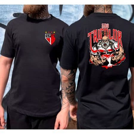 Camiseta Oversized Futebol São Paulo Time Unissex Premium 100% Algodão