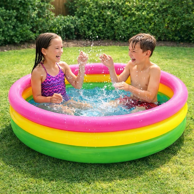 Piscina Inflável Infantil Redonda 250 Litros 120x25cm Vinil Resistente Certificada