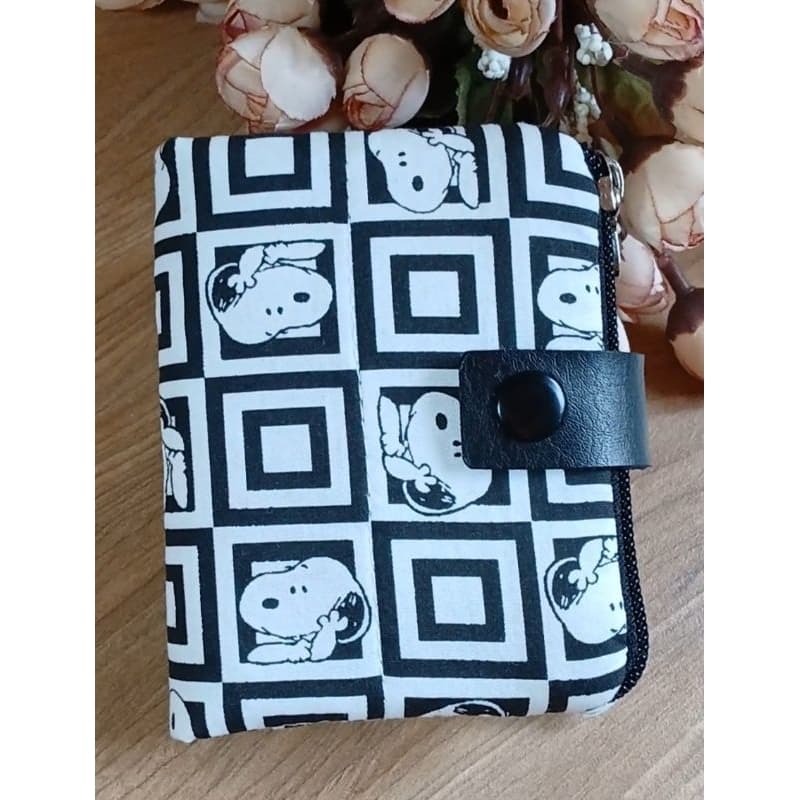 kit mini carteira porta cartão  com porta óculos Snoopy/case para óculos/