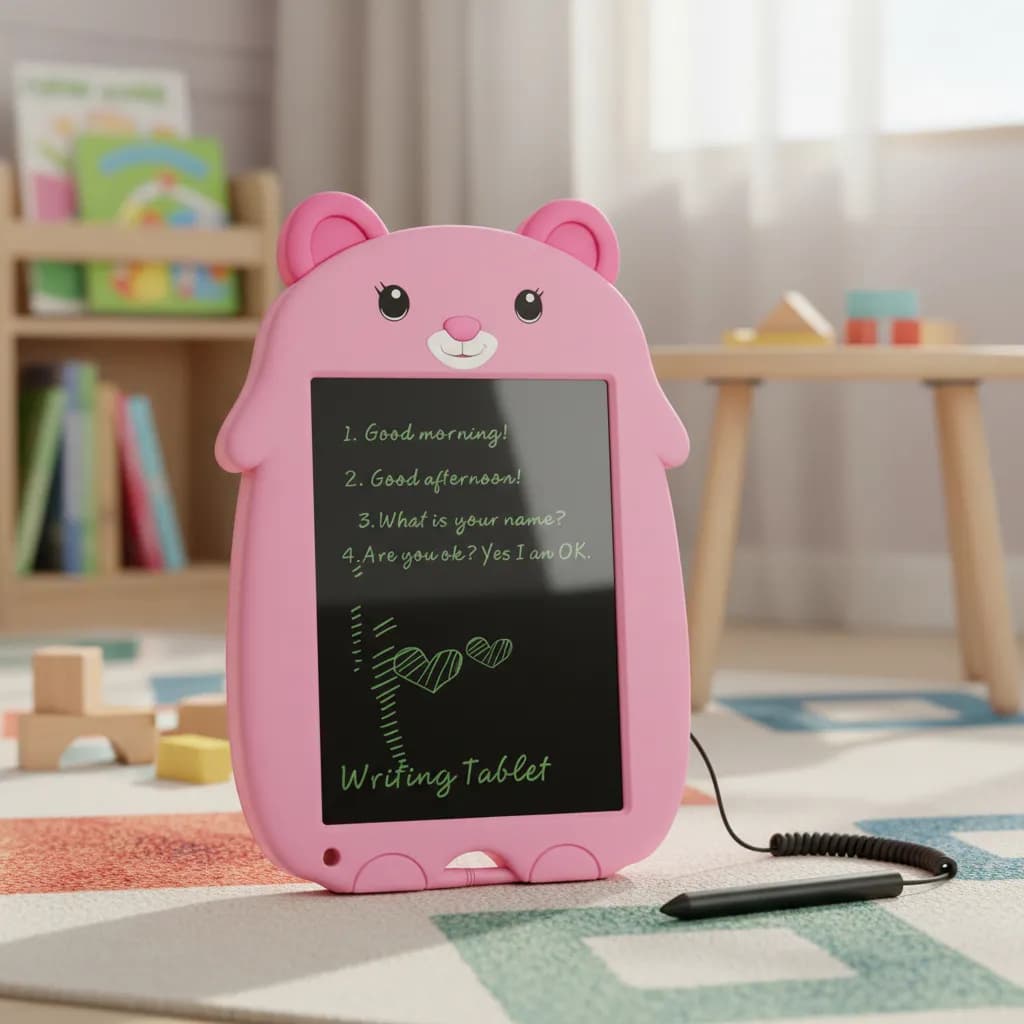 Lousa Mágica Infantil Lcd Tablet Escrever Digital Desenhar Rosa