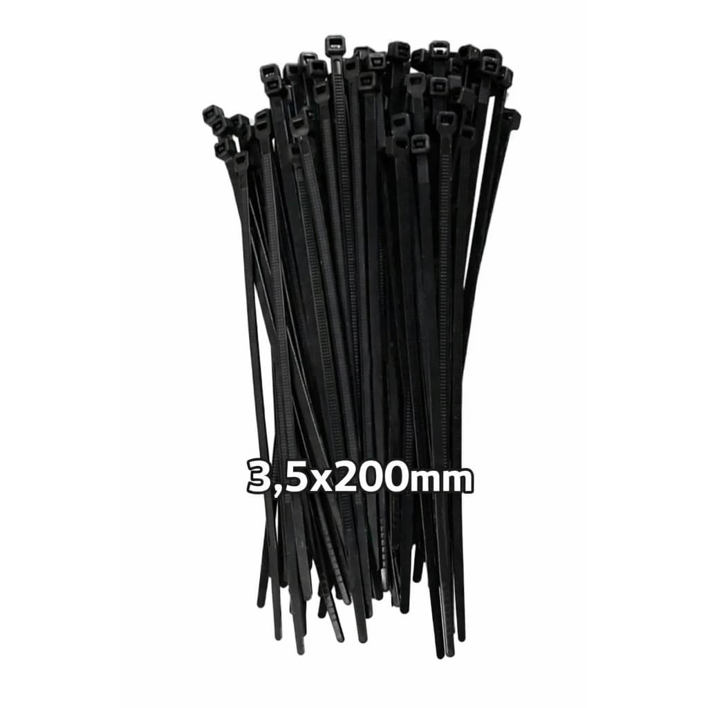 Kit 100 Unidades de Abraçadeira Nylon Enforca Gato 3,5x200mm