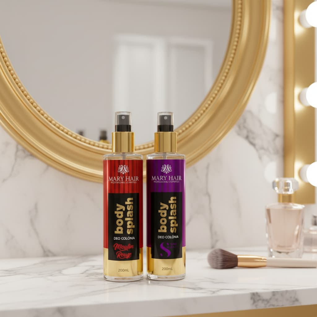 KIT 02 BODY SPLASH -200ML COLONIA FEMININA FRAGANCIA LONGA DURAÇAO.