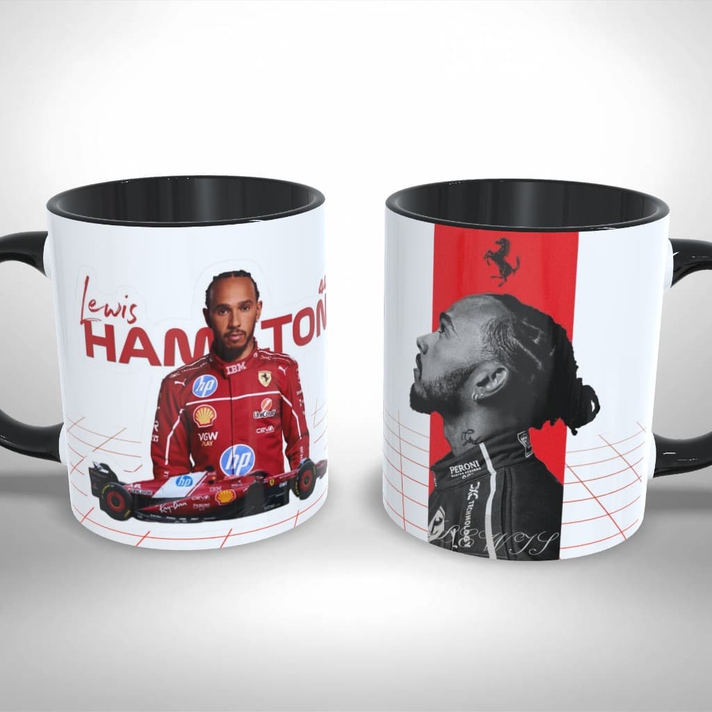 Caneca Personalizada - Automobilismo - Fórmula 1 - Lewis Hamilton