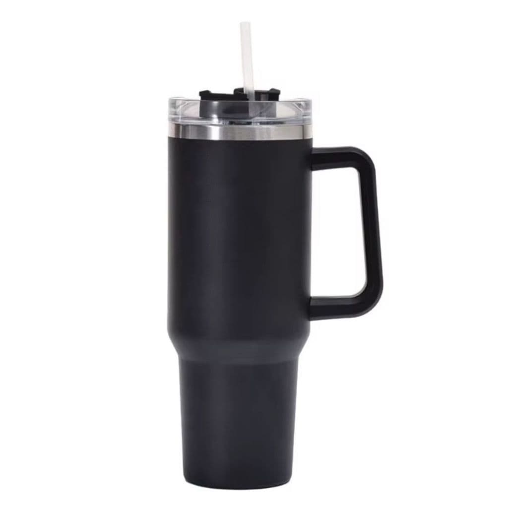 Caneca Térmica 1200ml Inox Com Canudo E Alça - Copo Termico Famozinho