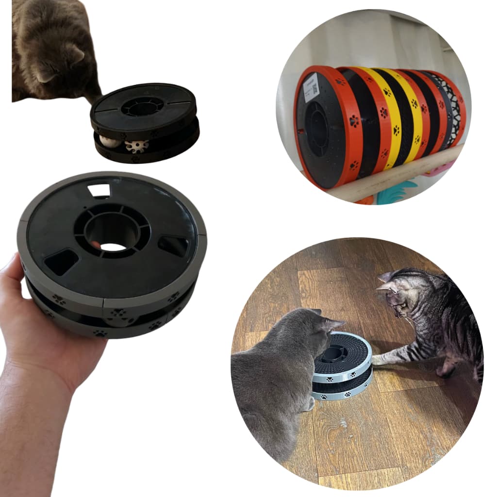 Brinquedo Sustentável para Gatos | Interativo com Bolinha