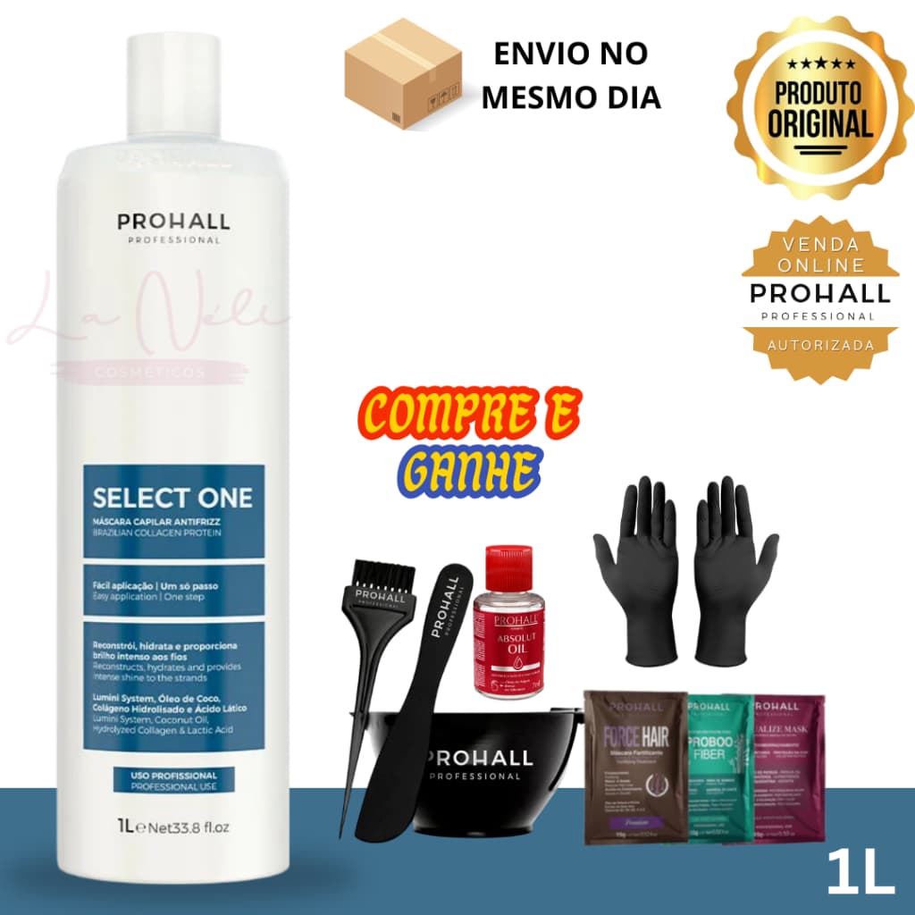 Select One Progressiva Antifrizz Alinhamento Capilar Prohall 1L