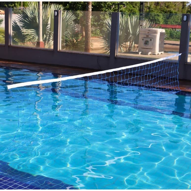 Rede de Biribol para Piscina 5m Vôlei Aquático com 1 Faixa Reforçada Alta Durabilidade