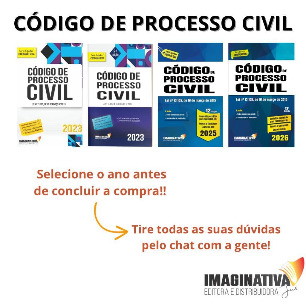 Código de Processo Civil - Legislação Seca