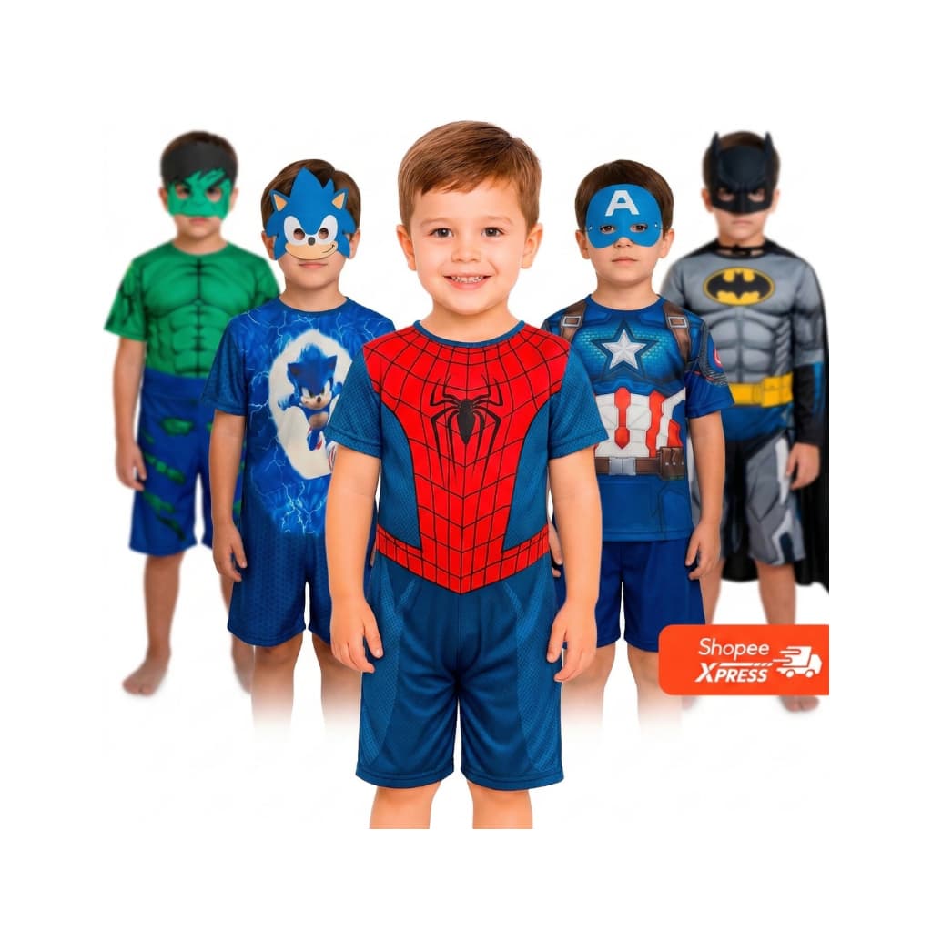 Fantasia Infantil de Super-Herói Kids Premium