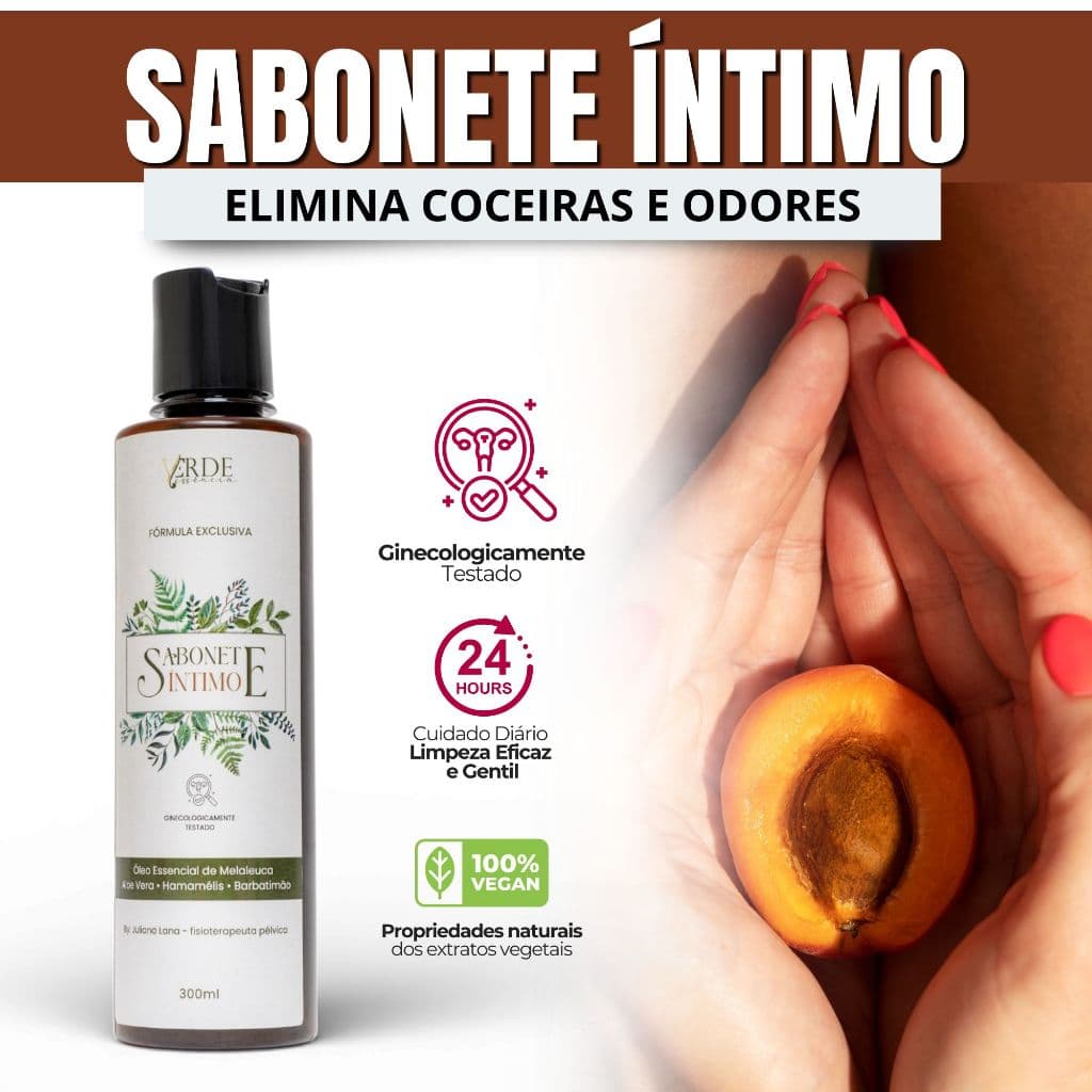 Sabonete Íntimo Feminino Barbatimão Hamamelis Aloe Vera Combate Candidiase De Repetição Coceiras