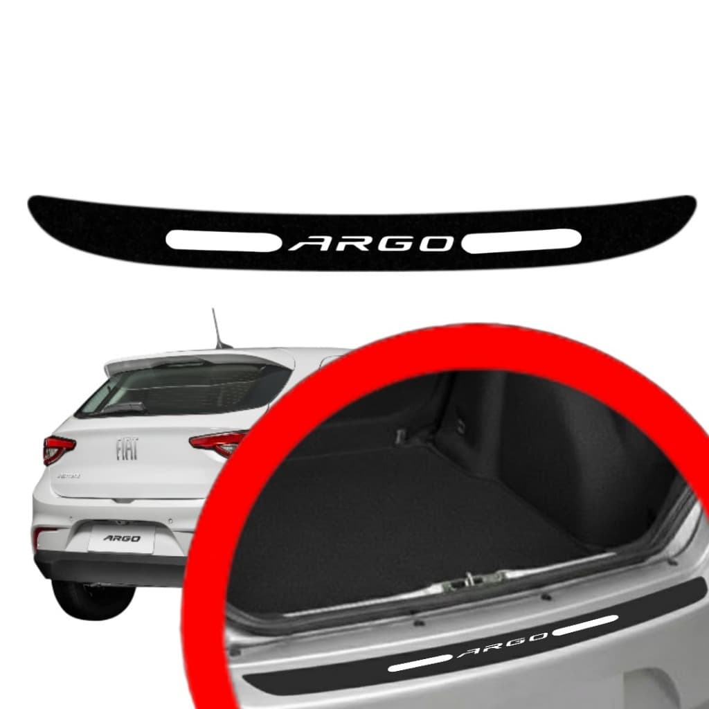 SOLEIRA PROTEÇAO PORTA MALA ARGO UNIVERSAL VINIL PARA CARRO AUTOMOTIVO PERSONALIZADA VARIAS CORES