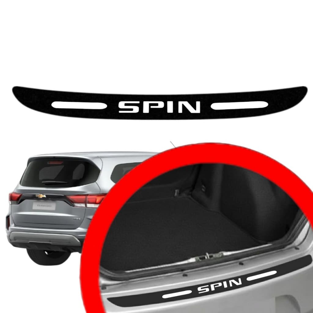 SOLEIRA PROTEÇAO PORTA MALA SPIN UNIVERSAL VINIL PARA CARRO AUTOMOTIVO PERSONALIZADA VARIAS CORES