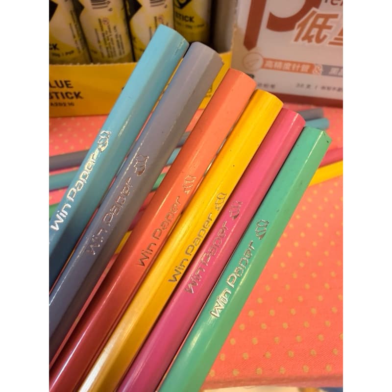 kit 12 Unidades de lápis hb tons pastéis